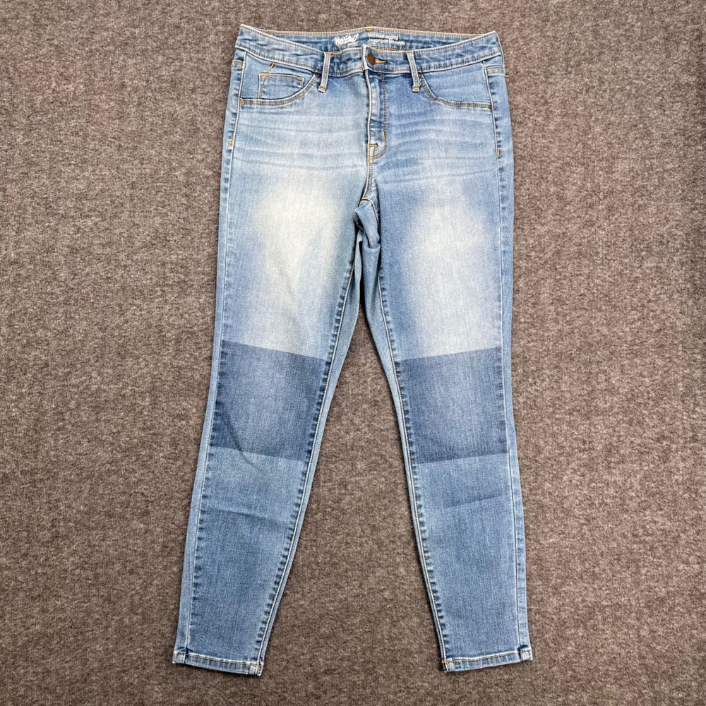 Mossimo‎ Mid-Rise Jegging Light Wash Stretch Skinny Jeans Womens 10/30R